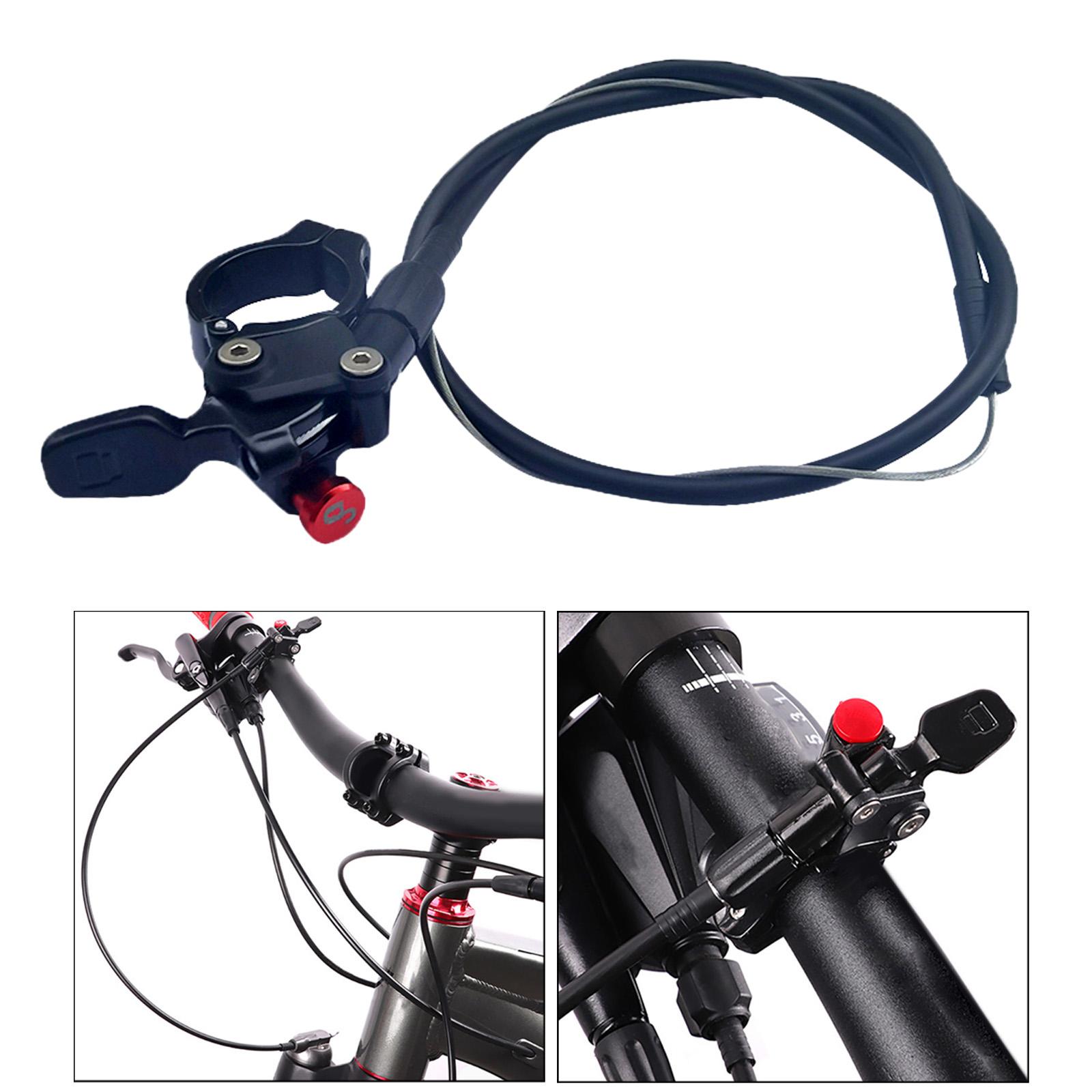 MTB Front Fork Wire Controller Black Aluminum Alloy Universal Remote Lockout Lever Hydraulic Disc Brake for Forks