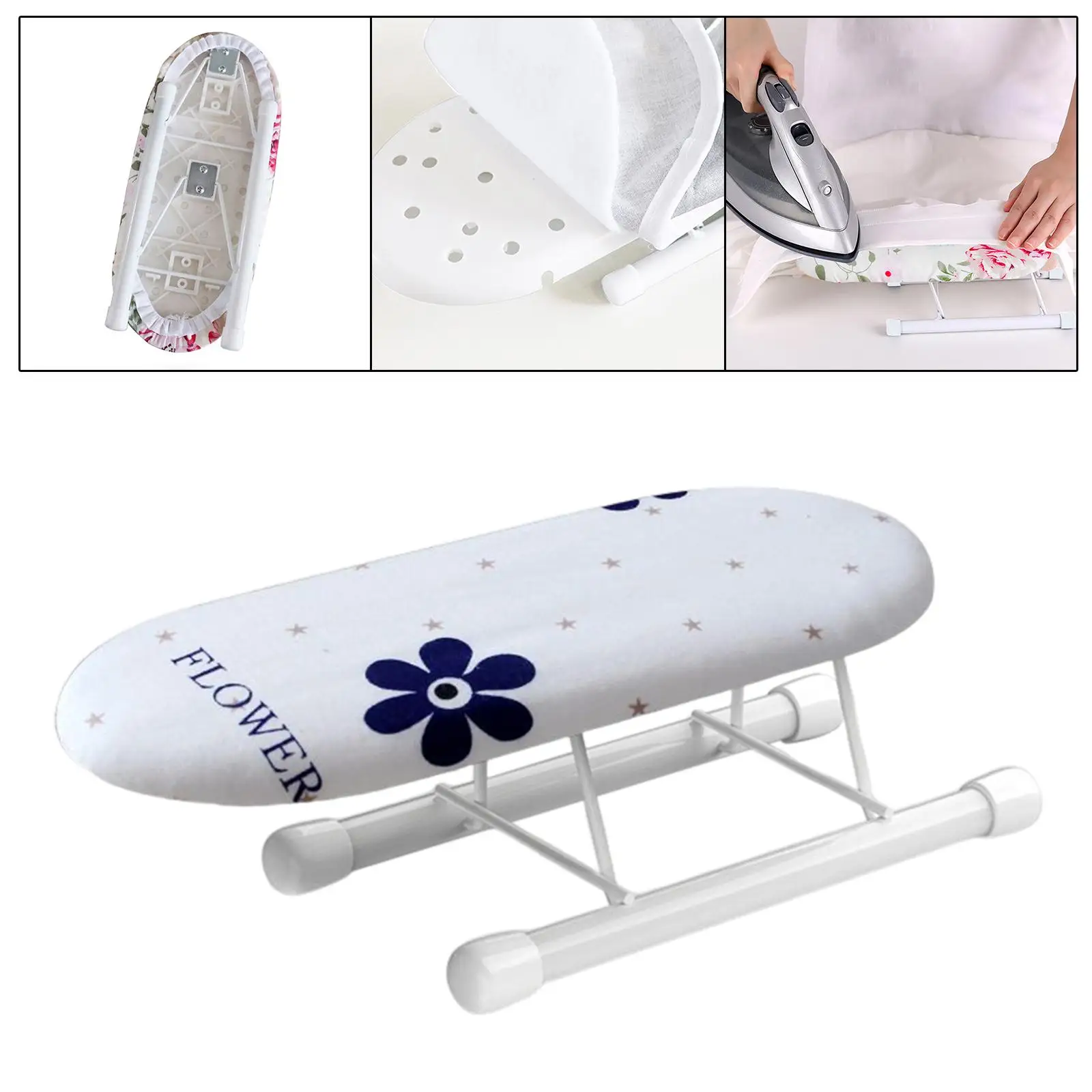 Travel Ironing Board Removable Sleeve Mini Folding Ironing Accessories for Travel Household Dorms Home Ironing Clothes