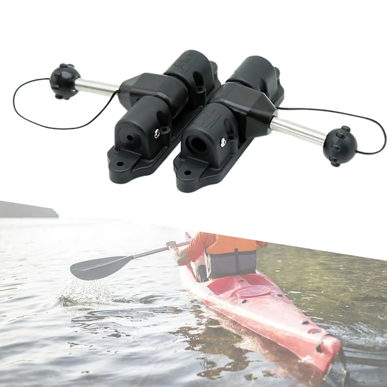2Pcs Kayak Paddle Holder Lock Oar Lock Patch Deck Mount Durable Universal Paddle Lock Oar Holder