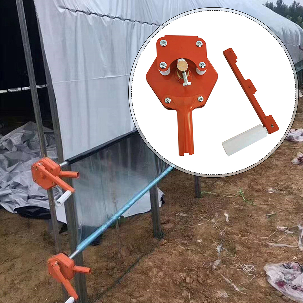 Description Picture 6 of item1PC Greenhouse Hand Crank Winch Agricultural Sidewall Film Manual Roll Up Lifting Device Machine Window Opener for Greenhouse