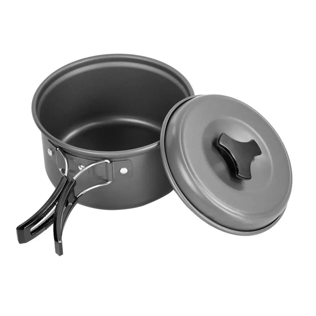 Foldable Cooking Pot Cookware Cooking Utensils Pans for Camping Picnic