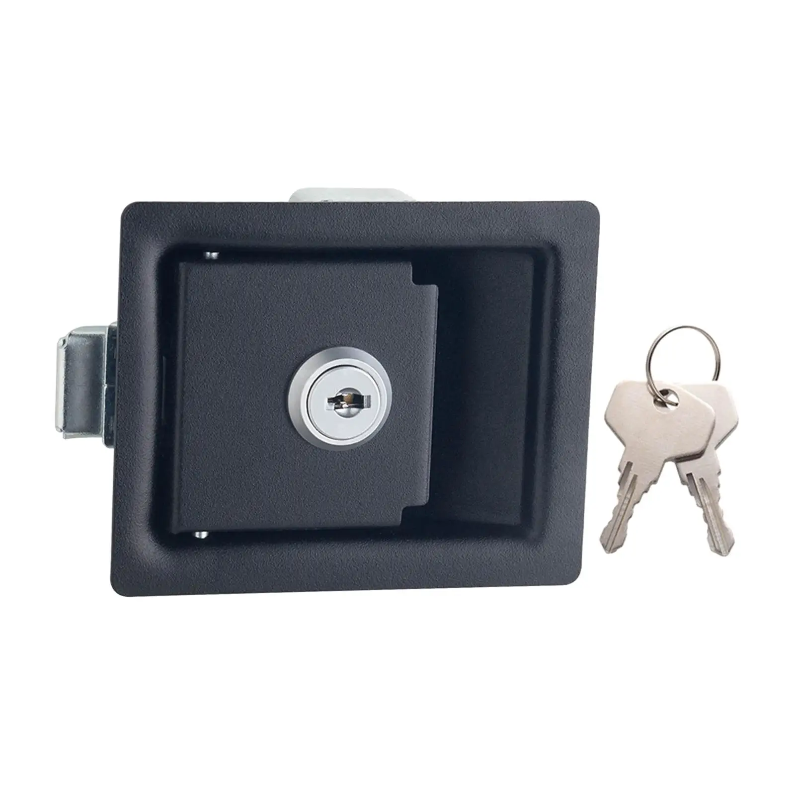 Tool Box Lock Stainless Steel Panel Lock with 2 Keys for Boat Toolbox Camper