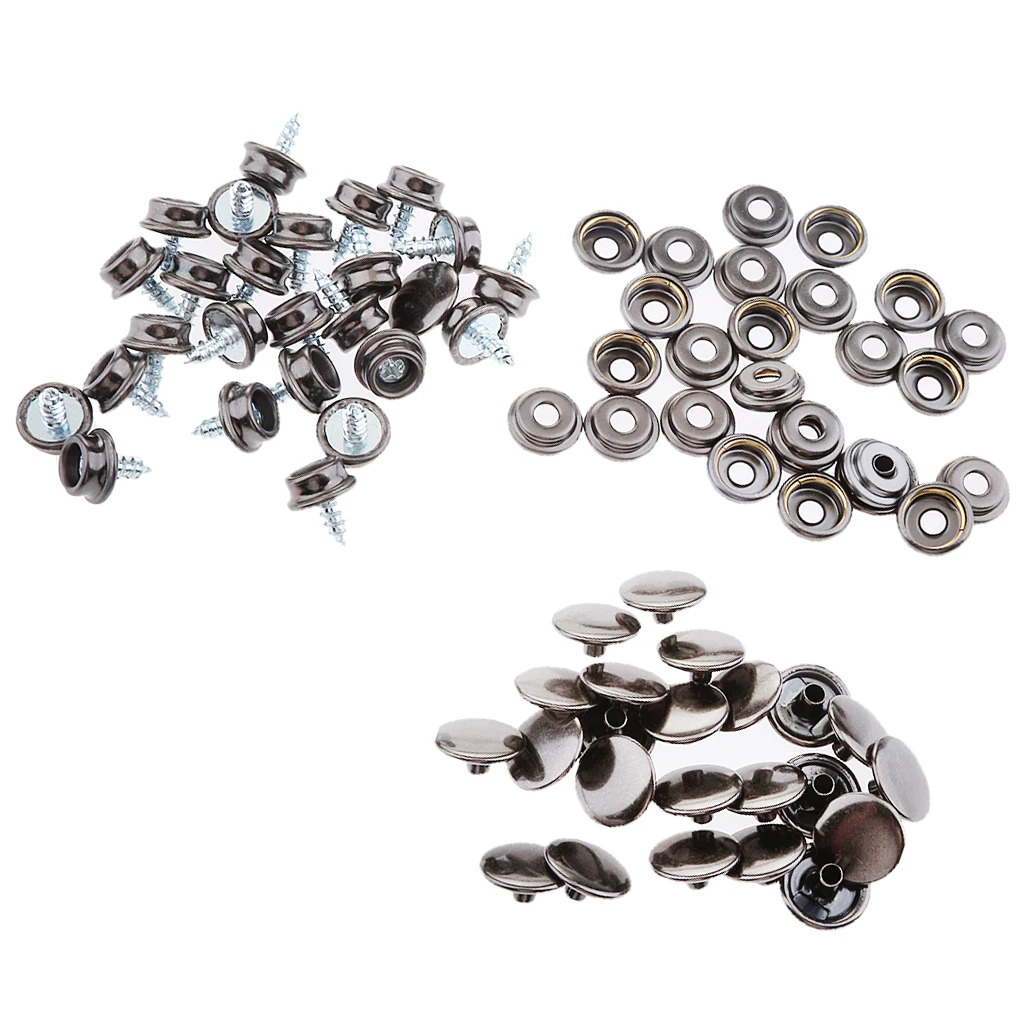 75Pcs Marine Boat Canvas Fastener 3/8