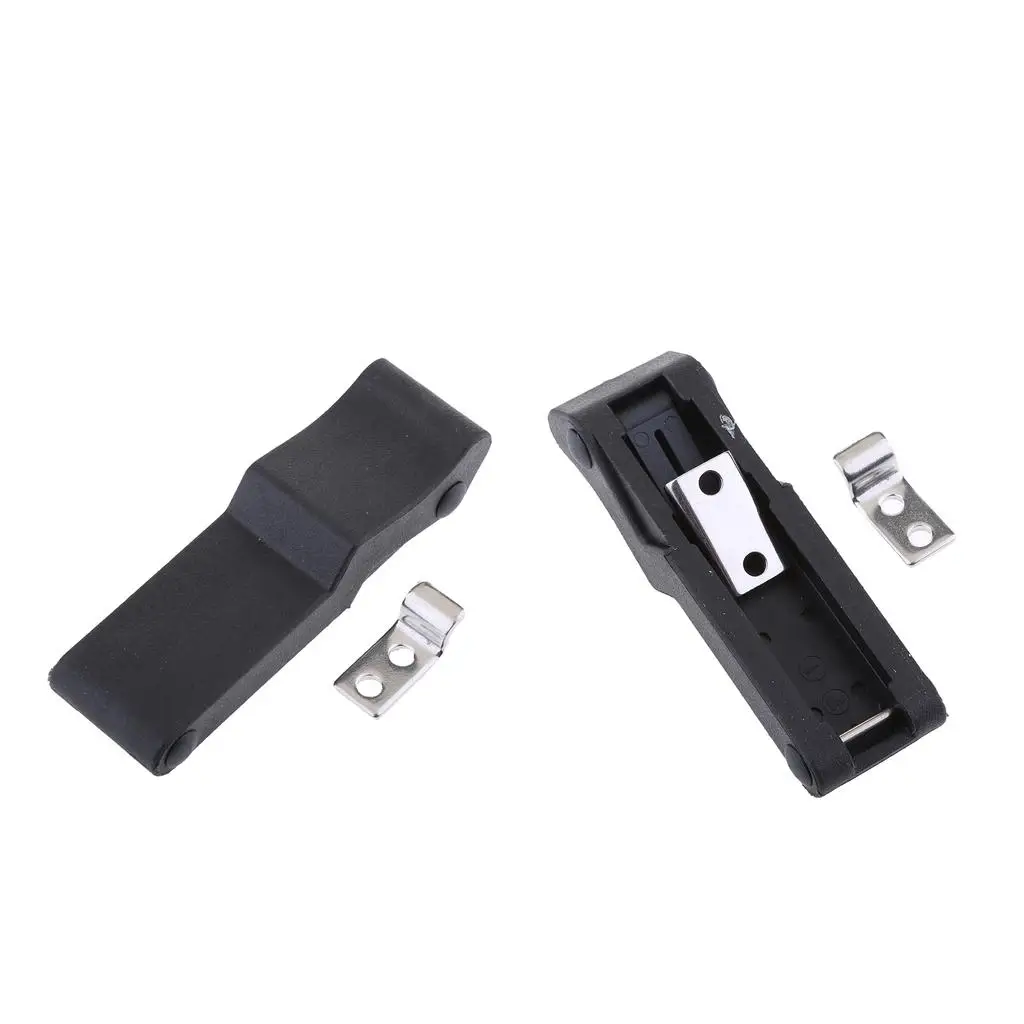 2 Pieces 4`` Flexible Draw Latch Soft Black Rubber Replace  