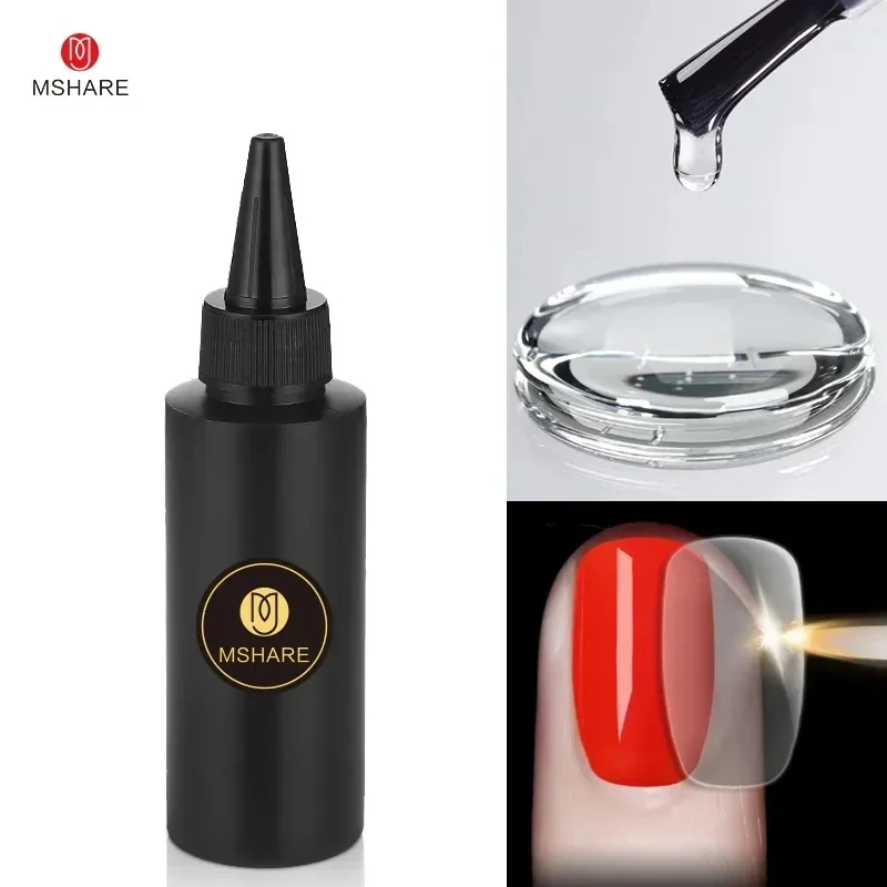 Best of MSHARE 100ml Shiny Top Coat No Wipe Top Nail Gel For Gel Polish Semi-permanent Varnish No Sticker Hard Top Gel Reviews & Tips