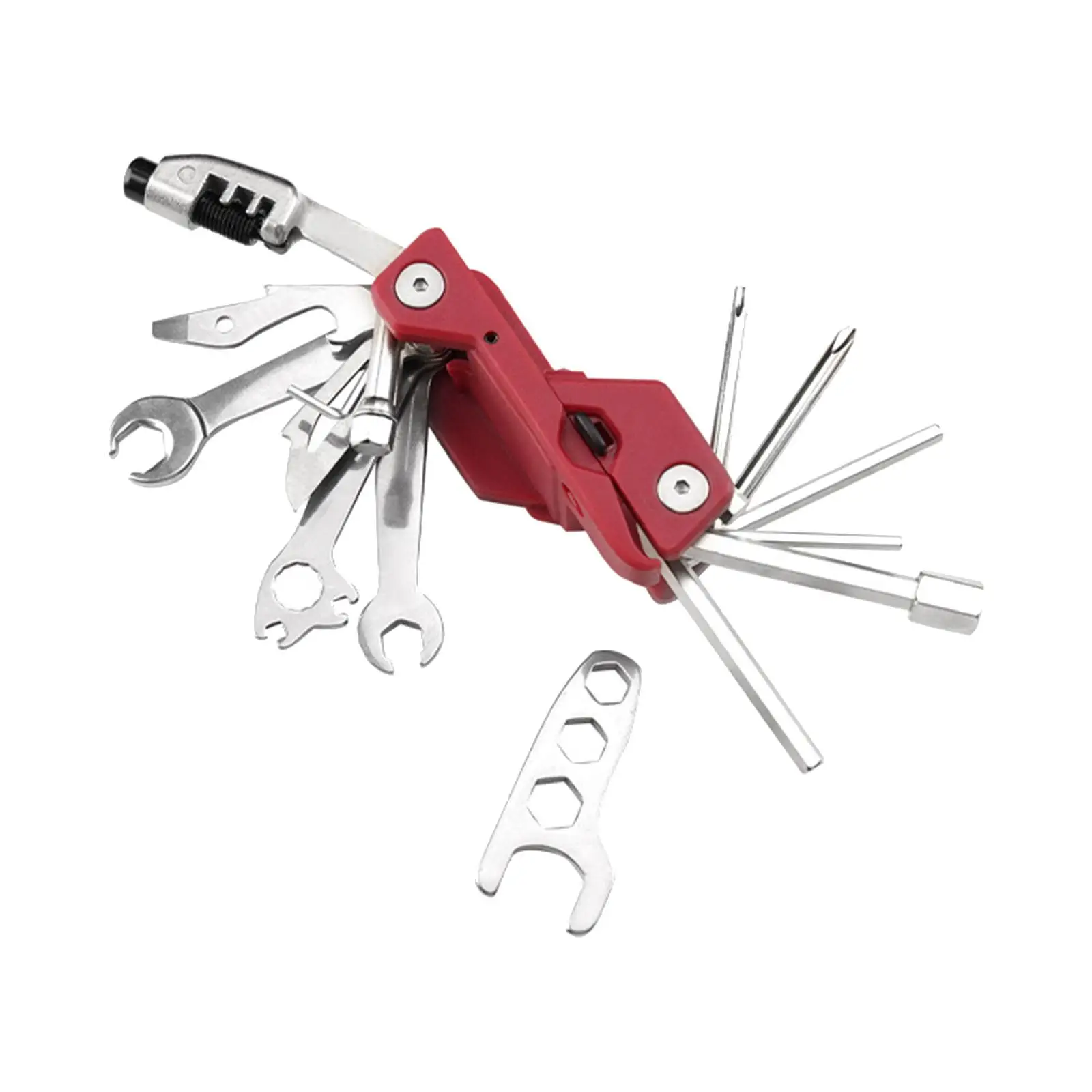 Bike Repair Tool Folding Multi-Function Portable Tire Levers Accessories Wrenches Tools for