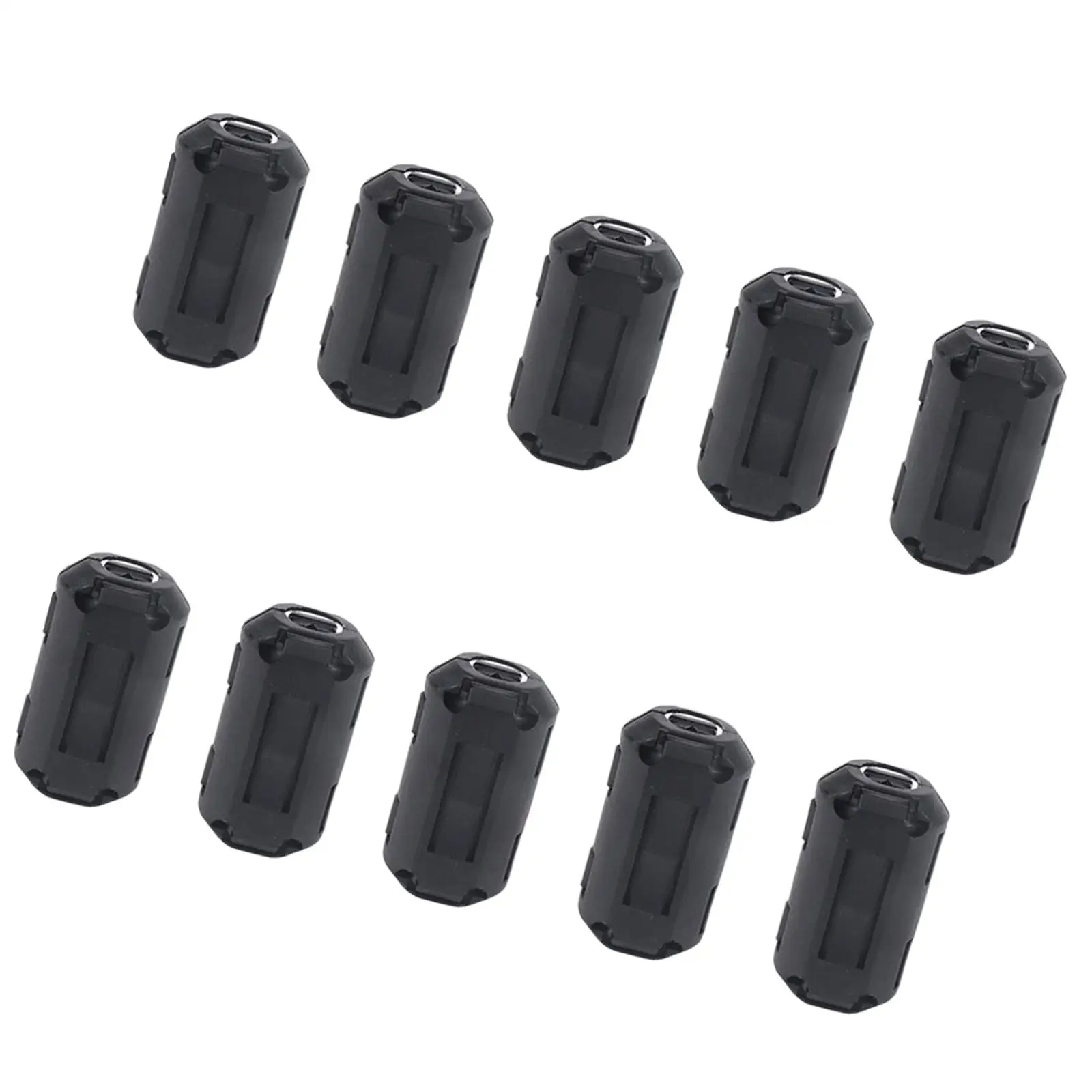 10x 13mm Ferrite Core Rings Beads Rfi Noise Suppressor Filters for Antenna 9-13mm Cable Audio Cable Clips Noise Filter Clips