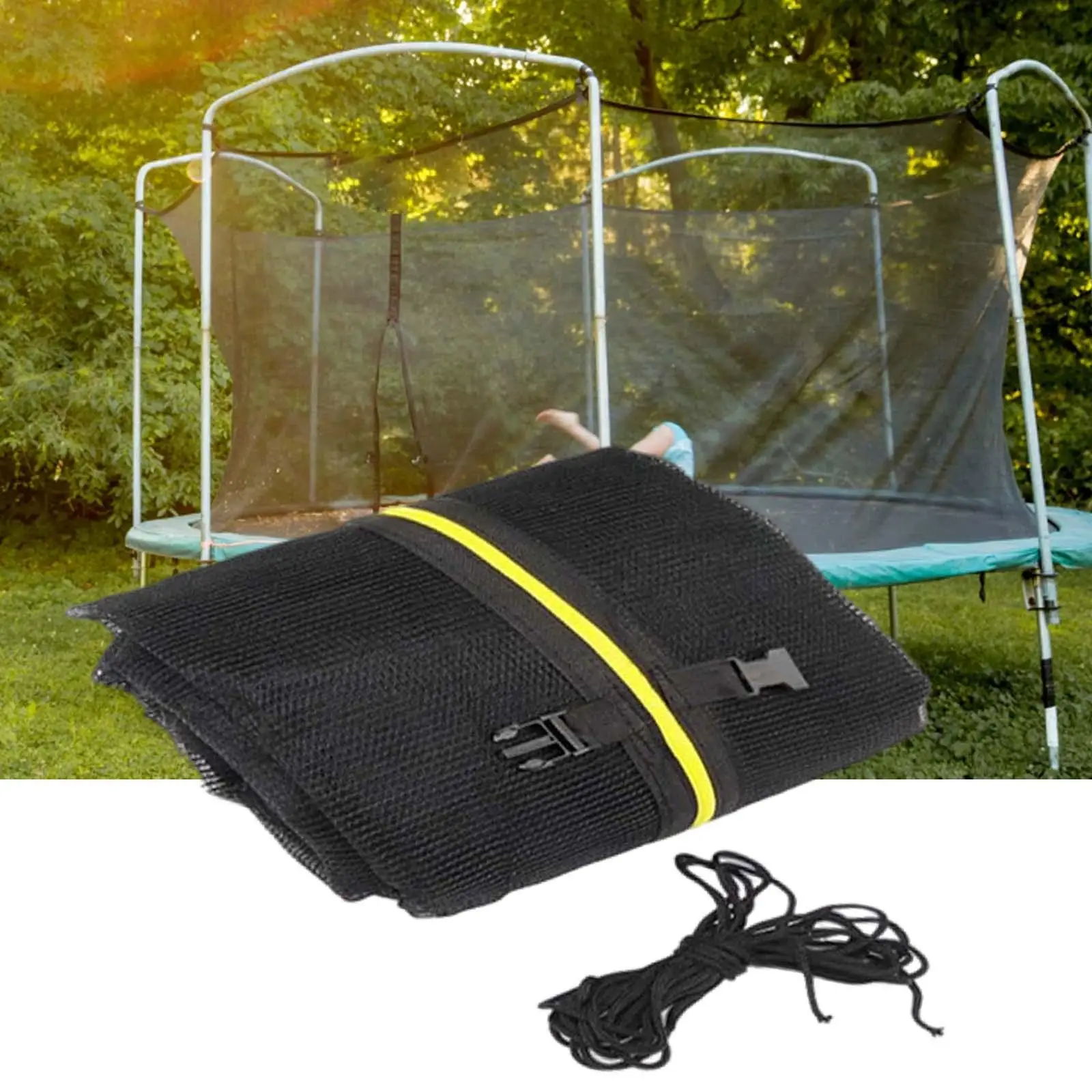 Net Fence Fits 6/8 Poles Round Frame Durable Protection Net Safety Net for Outside