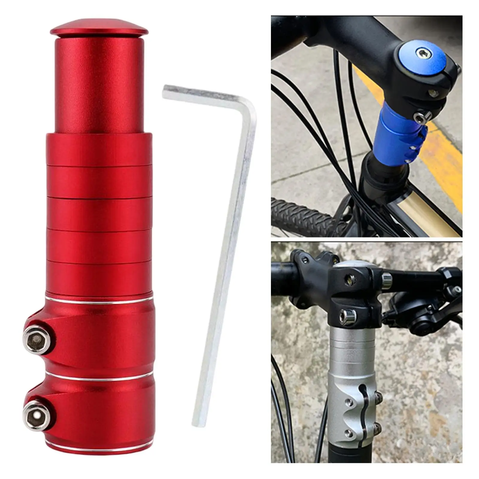 Bike Fork Shaft Extender Bike Handlebar Height Adapter Adjustable Bike Components & Parts for Mountain Bike
