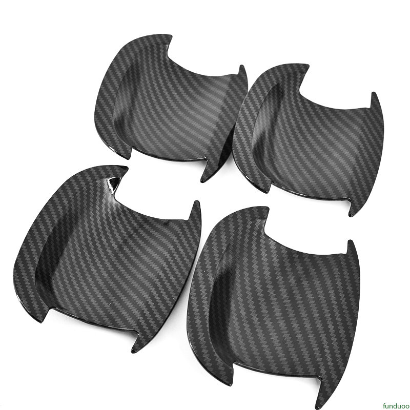 Für VW Golf 6 MK6 Skoda SUPERB 2009-2013 Glänzend Schwarz Carbon Fiber Chrom Auto Türgriff Abdeckung Schüssel trim Styling Zubehör – Detail 8