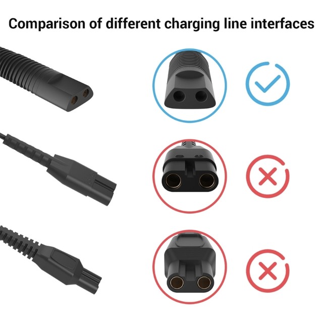 Electric Shaver Charger Power Cord For Braun Series 3/7/5/1/9 370.