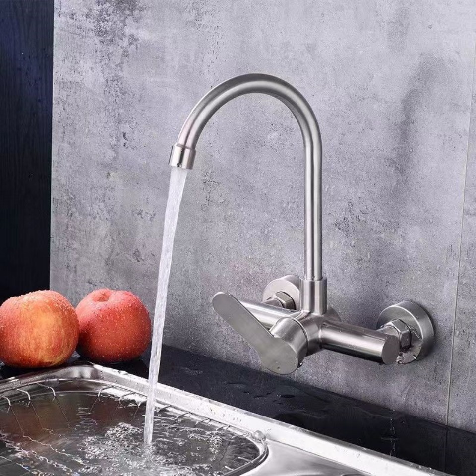 Description Picture 3 of itemKitchen Sink Faucets Sprayer Wall 8 Inch Center Commercial Hot and Cold Water Mixer Taps Accessories Torneira Gourmet De Cozinha