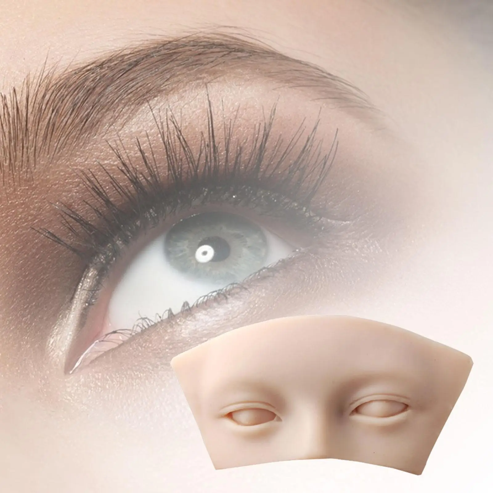 Portable Eye Makeup Reusable Face Model Practice Board Beautician