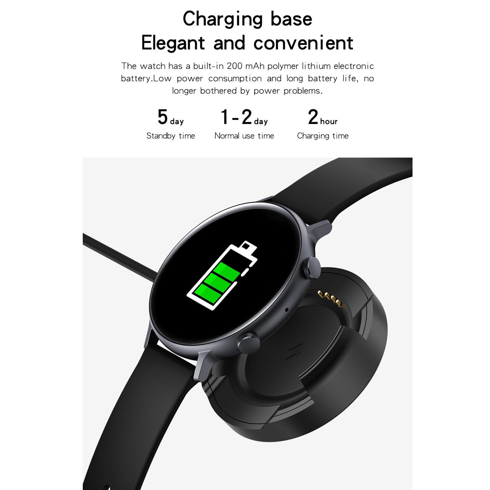 GW33PRO Adults Smart Watch Blood Oxygen Detection Step Counter Smart Reminder Stopwatch Waterproof Wristbands for Android IOS