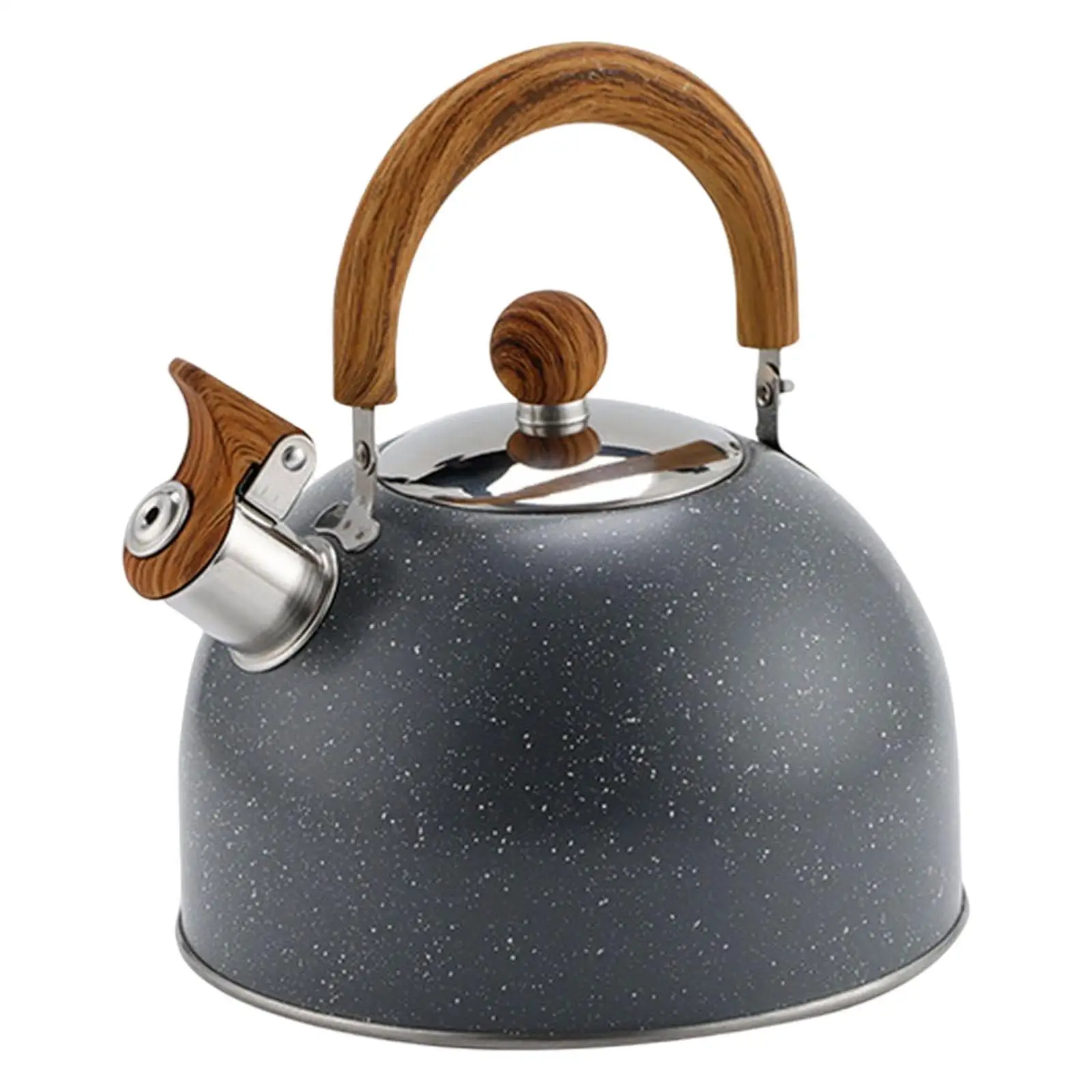 2.5L Whistling Kettle Anti Hot Handle Fast Heating Cookware Food Grade Stainless Steel Camping Kettles Water Pitcher Teapot