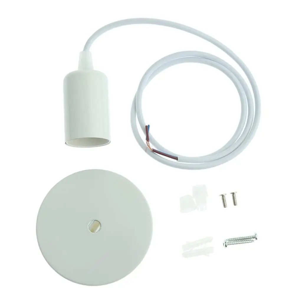 Cable Light Fitting Kit - Ceiling Lamp Holder Plastic Industrial Lamp