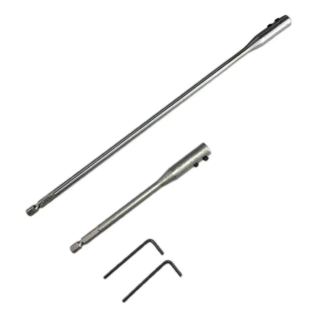 2x 15/30cm Drill Bit Extension Bar   for Carpentry Mechanics