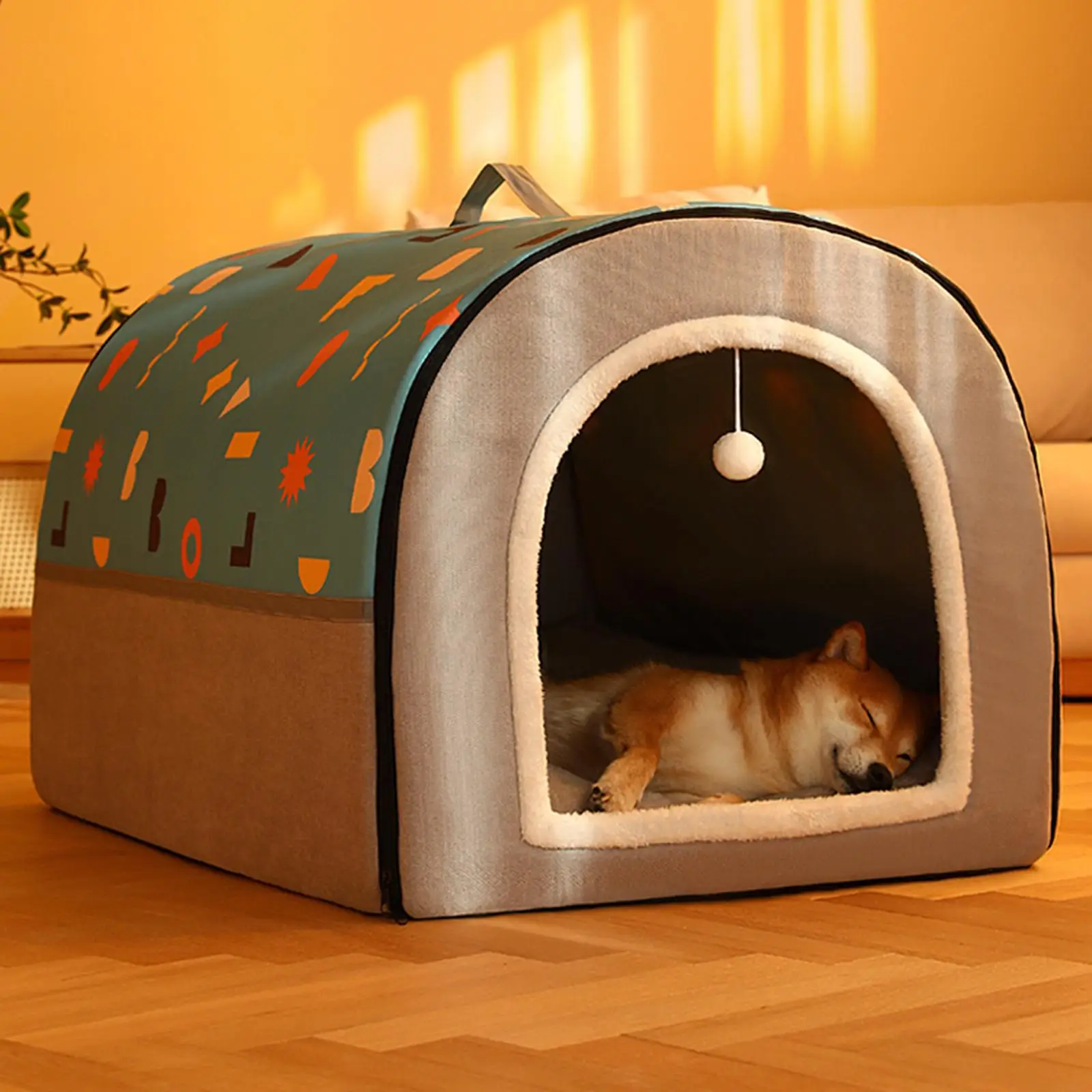 Cat Bed Cave Kitten Bed Kennels Cat House Hut Washable Warm Non Slip