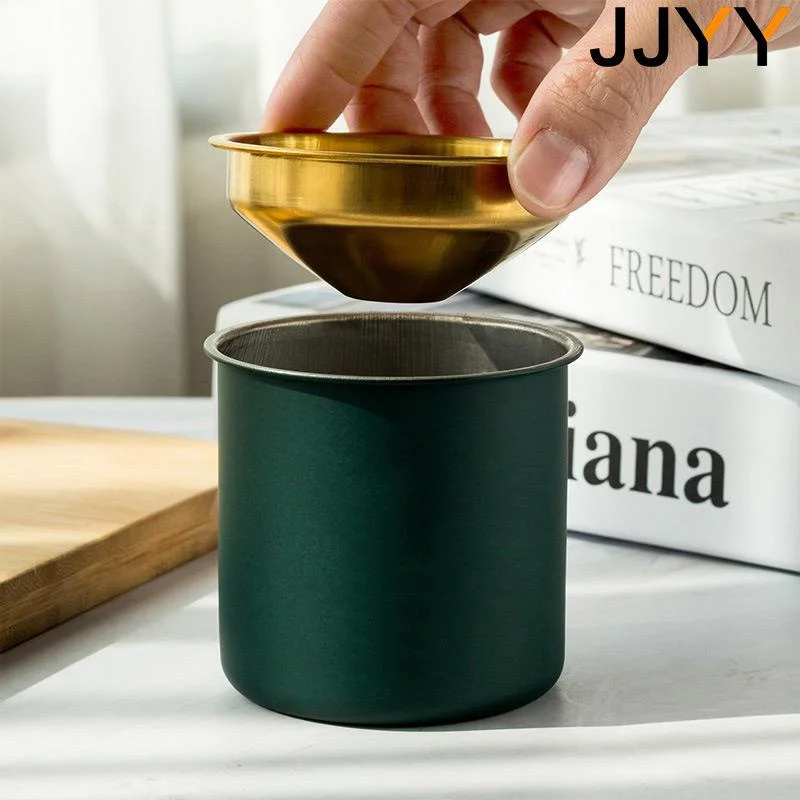 Description Picture 3 of itemJJYY Ashtray Windproof Smokeless Stainless Steel Funnel Design Elegant Table Ashtray Home Office Life Accessories