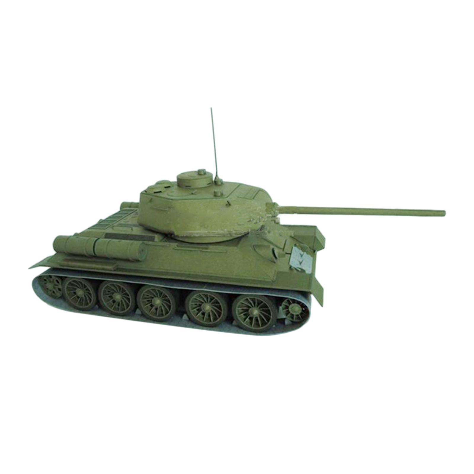 1/25 Tank Model 3D Paper Puzzle Tabletop Decor,Cardboard Collectables Building Kits for Adults Children