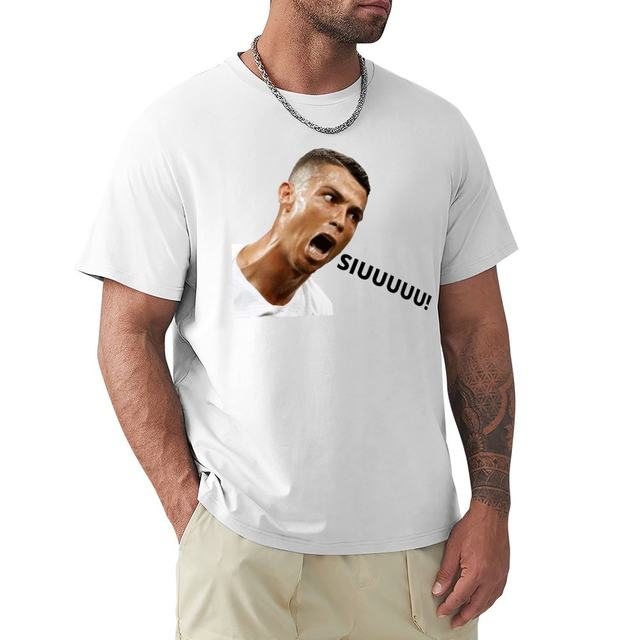 2023 Summer Player Ronaldo 7 Custom T Shirt Men Women Loose Casual Tee  Short Sleeve Cotton Fans Clothing Oversize - AliExpress