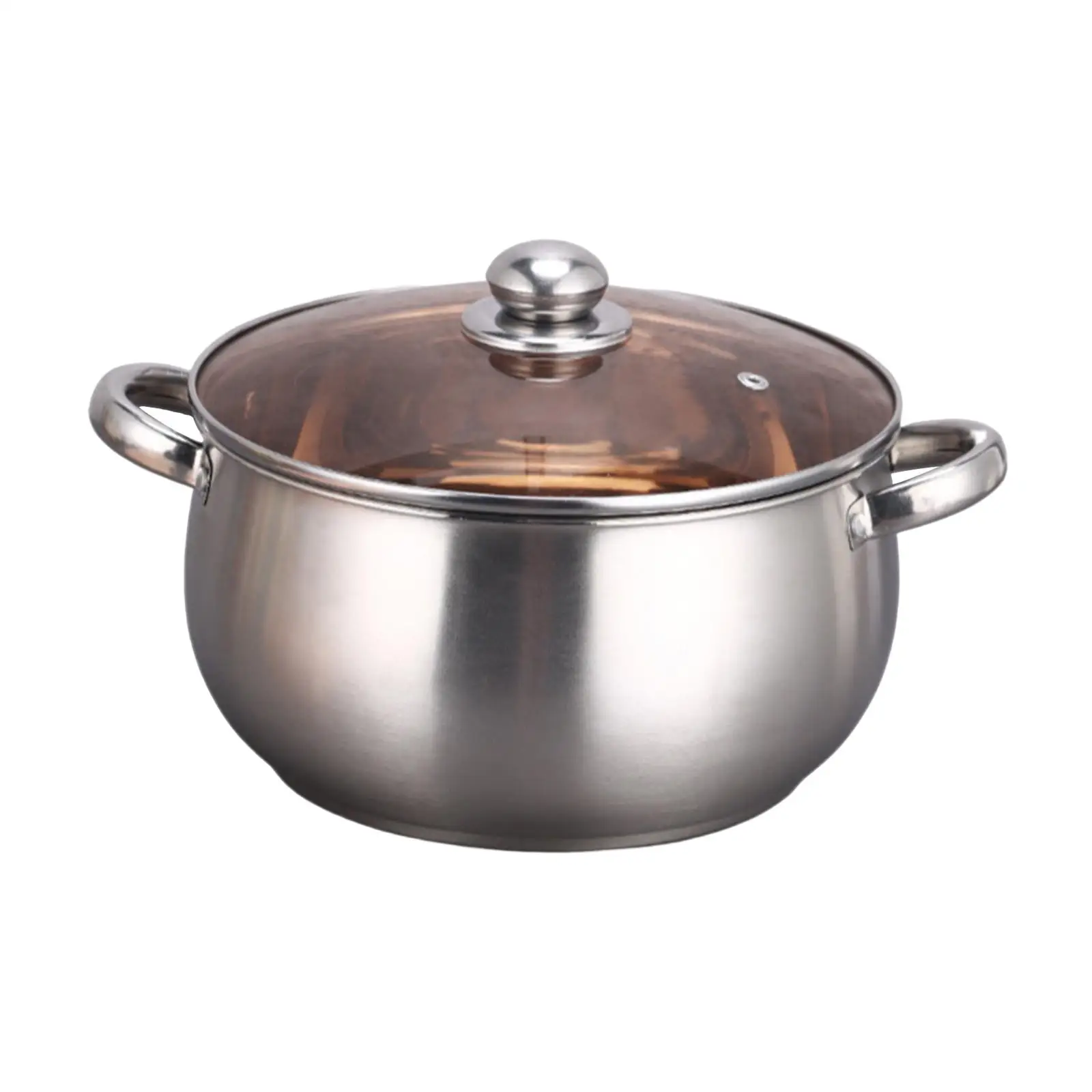 Stainless Steel Stockpot with Lid Pasta Soup Pot Easy to Clean Small Saucepan for Cooking Eggs Warming Milk Vegetables Soup