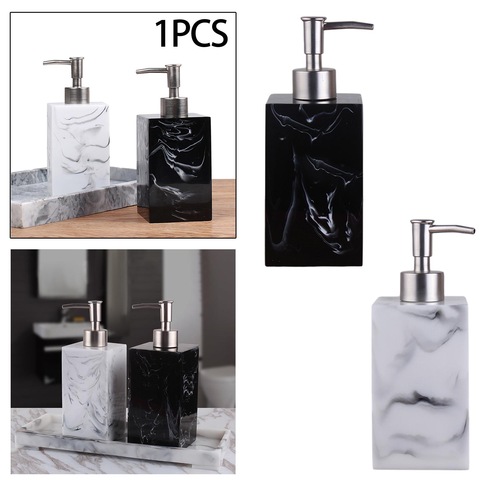 Marble Texture Manual Soap Dispenser Body Wash Dispenser for Home Kitchen