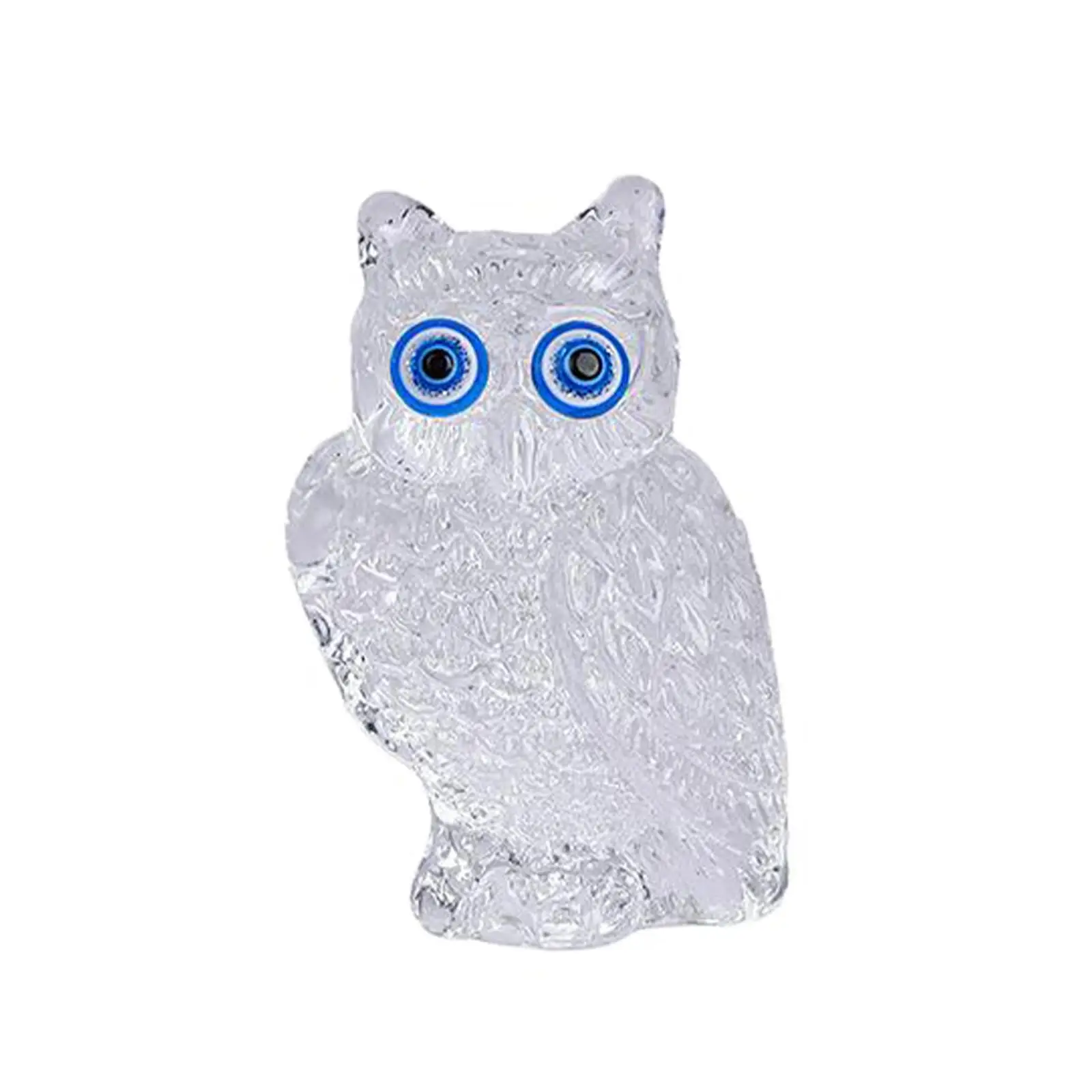3D Crystal Owl Ornament Crafts Animal Sculpture Living Room Shelf Decor