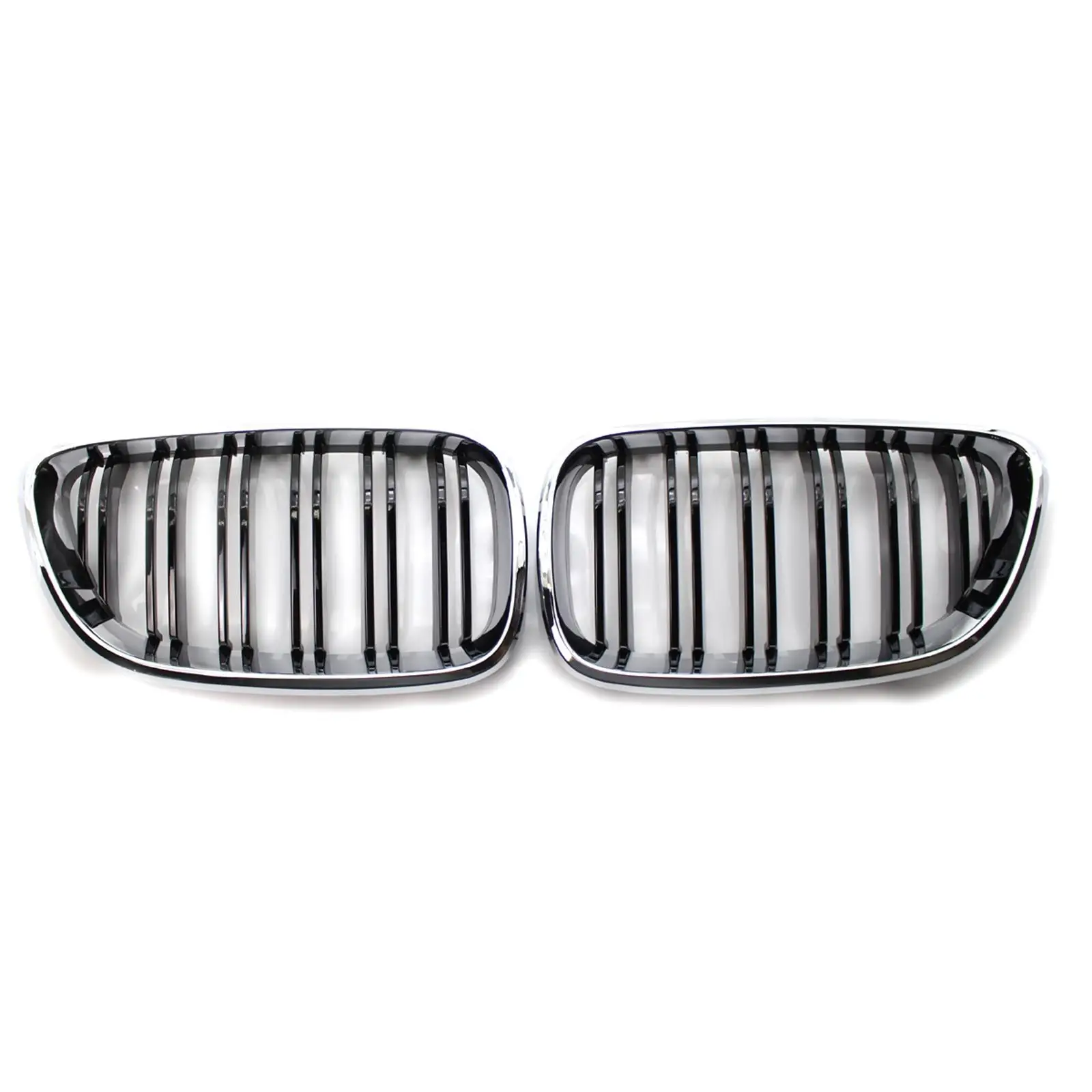 1Pair 51137295524 Dual Slat Front Grilles 51137295523 Frame for  F87 M2 Accessory Automotive High Performance