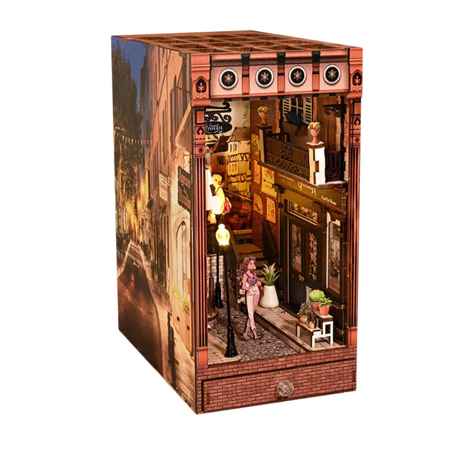 DIY Booknook Kits Decorative Hobby 3D Wooden Puzzle for Girls Teens Children