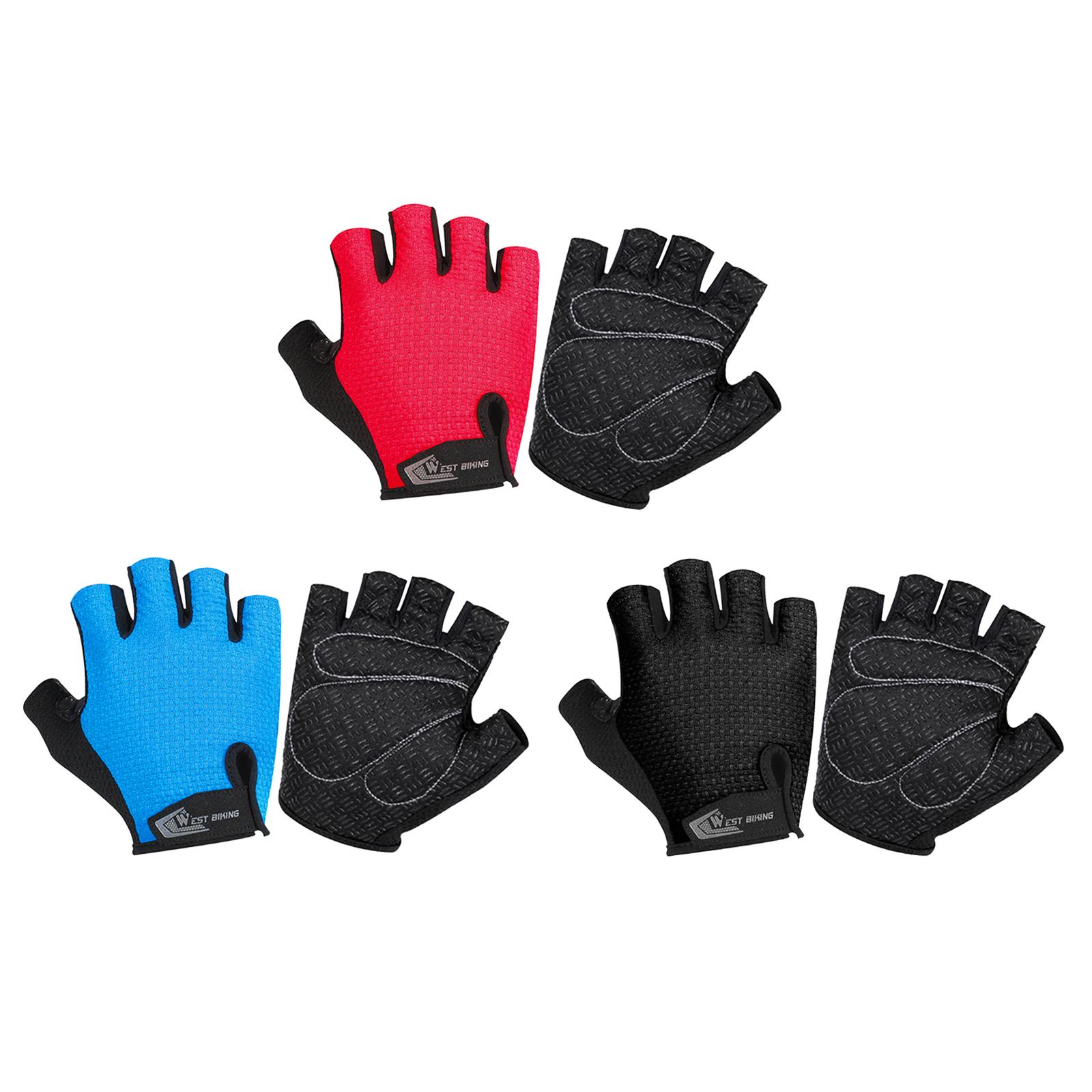 Cycling Gloves | Half Finger Bike Gloves |  , Shock Absorbing Padded Breathable Half Finger Short  Gloves Accessories