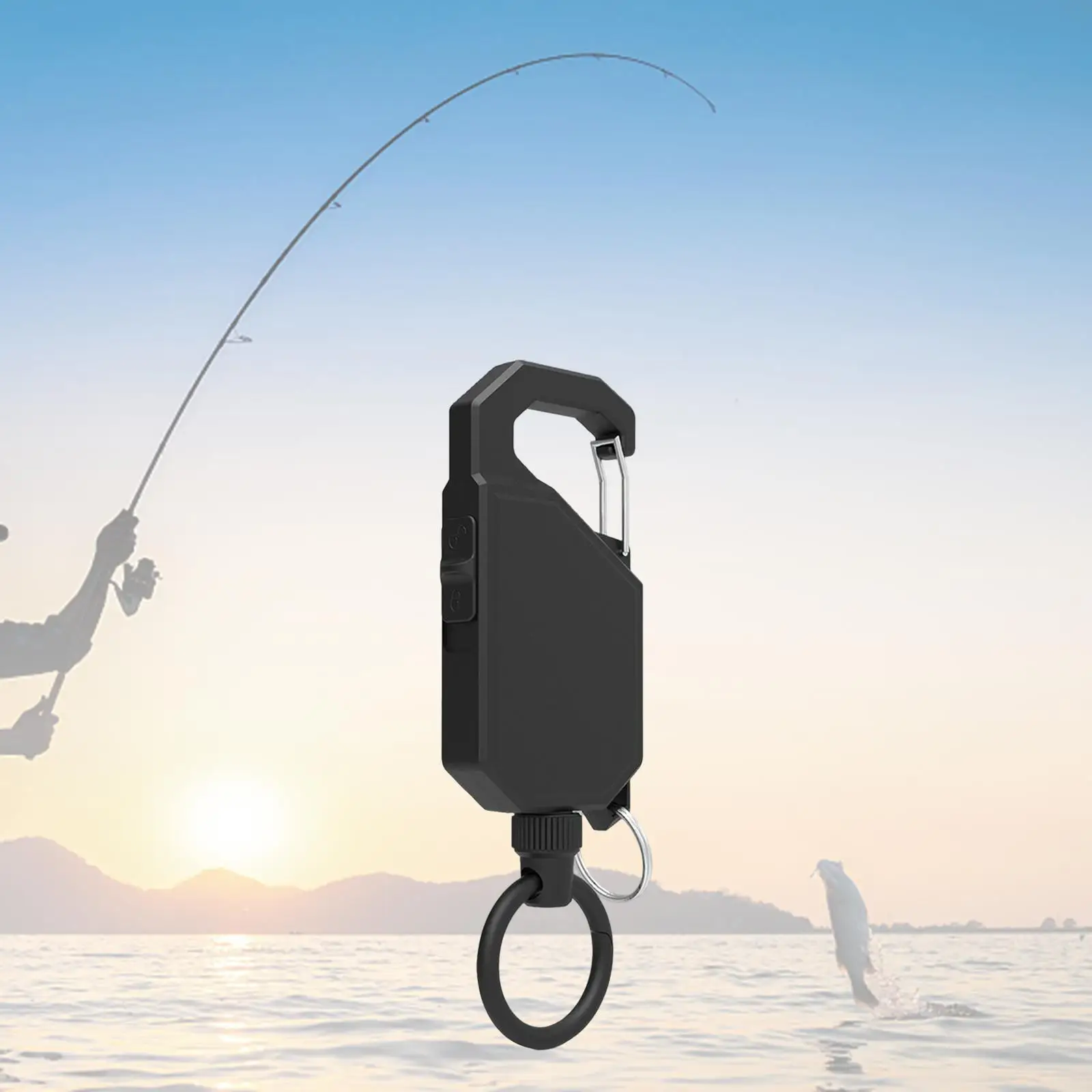 Fly Fishing Zinger Fishing Gear Retainer Sturdy Retractable Badge Holder for Hiking