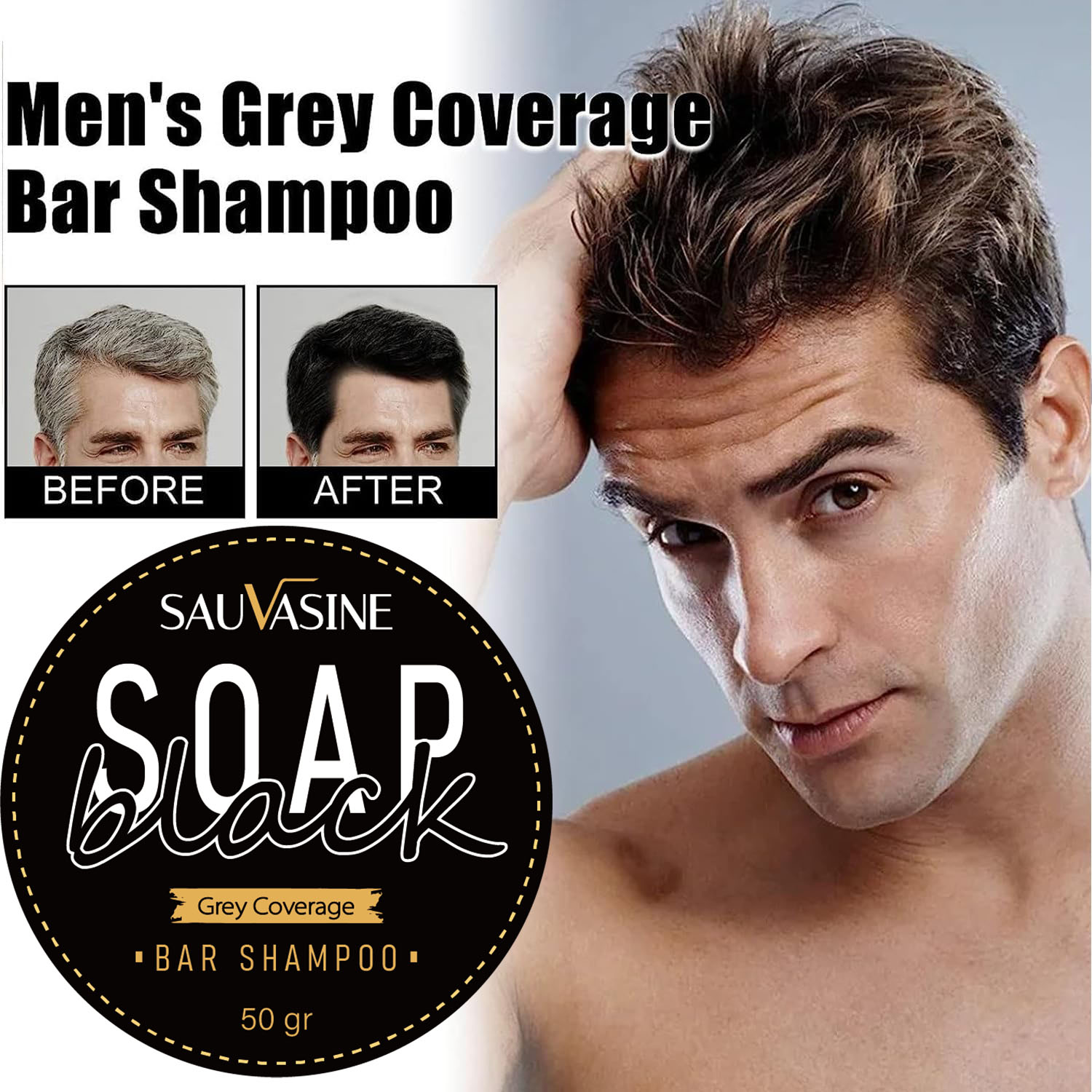 Best of Hair Darkening Shampoo Bar For Gray Hair Coverage Soap Polygonum Multiflorum Fast Effective Repair Gray White Color Dye For Men Reviews & Tips