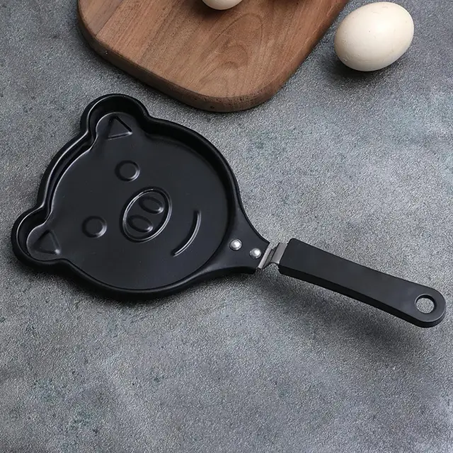 4.7'' One Egg Frying Pan Portable Mini Fried Egg Pan Heart Flower Star  Shaped Nonstick Breakfast Skillet Cook Pan for Stove Top - AliExpress
