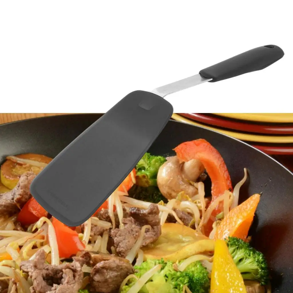 Silicone Spatula Easy-to-Grip Handle Steak Spatula Heat Resistant Nonstick for Baking