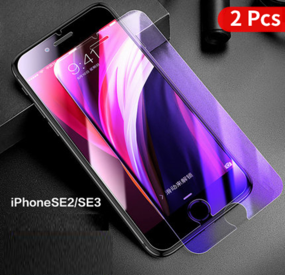 SmartDevil Screen Protector for iPhone SE3 2022 HD Tempered Glass for iPhone X SE 7 8 Front Film Anti Blue ray Glass