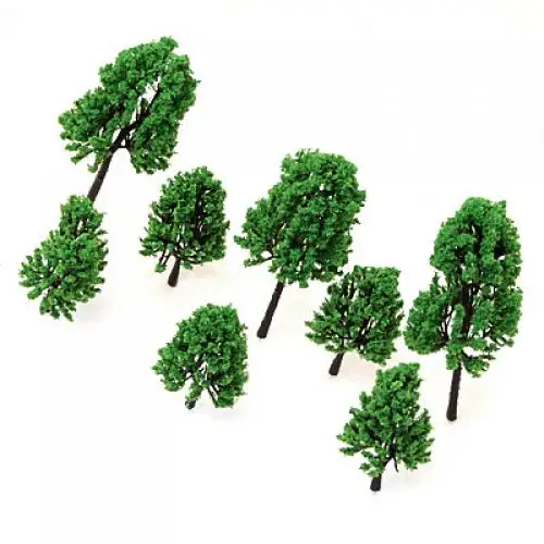 16PCS Plastic Tree for Train Railways Park SCENERY Dioramas 1:60 - 1:100