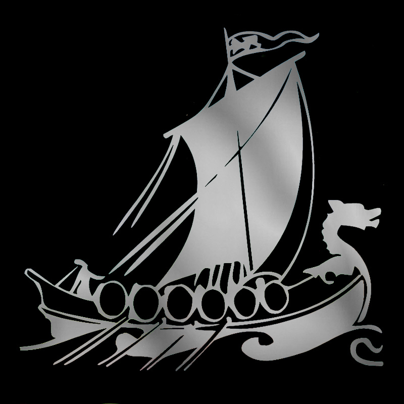 Auto Aufkleber Sonnenschutz und Wasserdichte Drachen Kopf Viking Schiff Muster Stilvolle, Außen Teile Zubehör Abdeckung Kratzer Nette – Detail 5