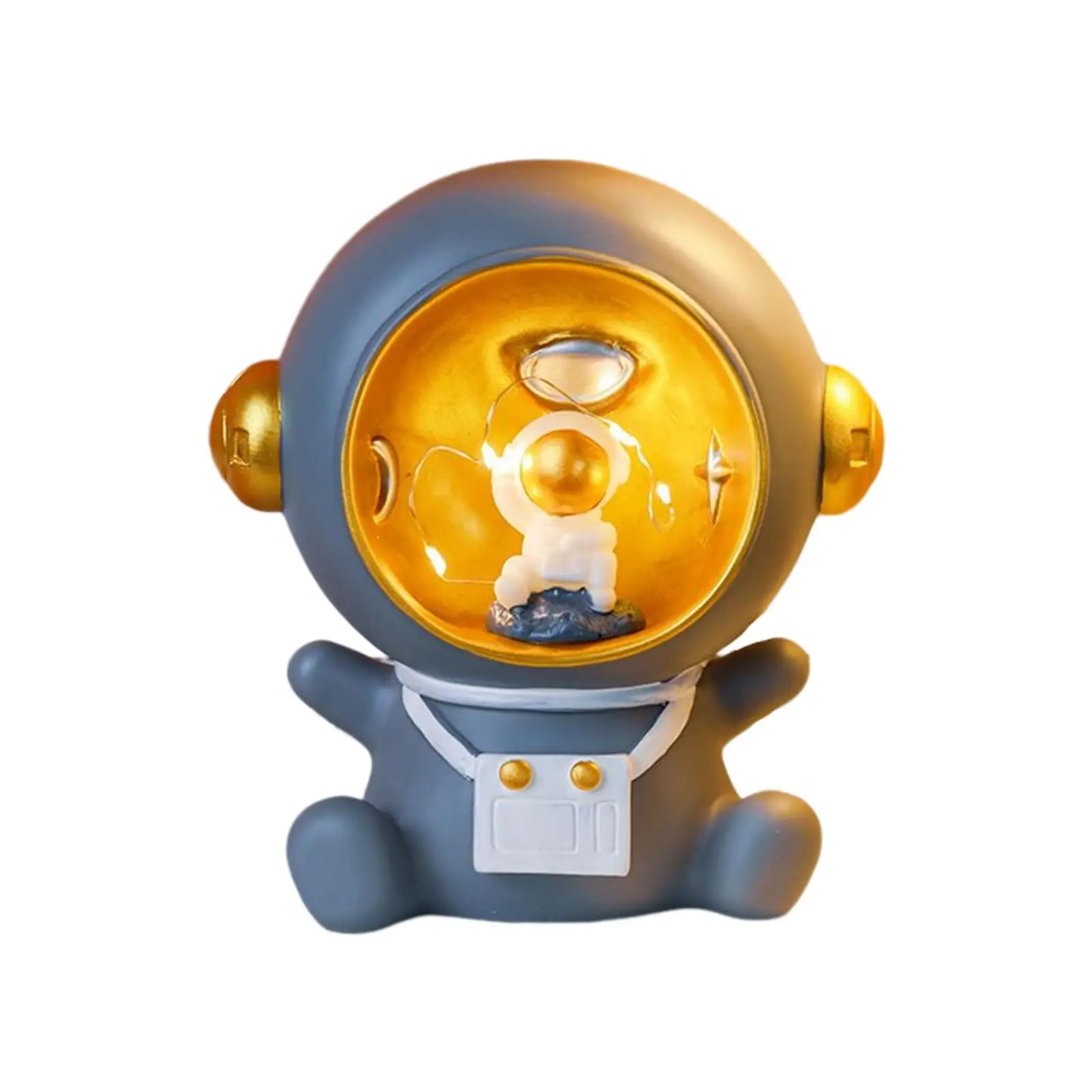 Astronaut Kids Piggy Bank Night Light Desktop Decoration Scratch Resistant Cabinet Decor