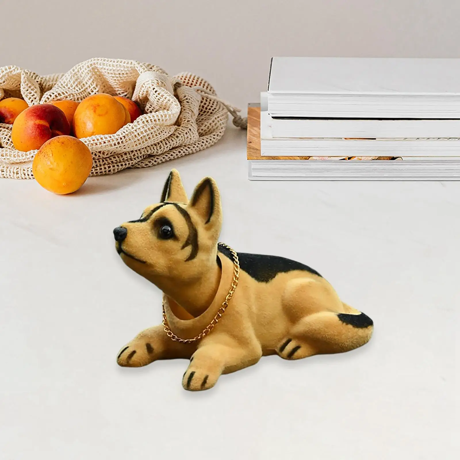 Cute Bobble Head Dog Figurine Model Puppy for Car Dashboard Ornament Toys