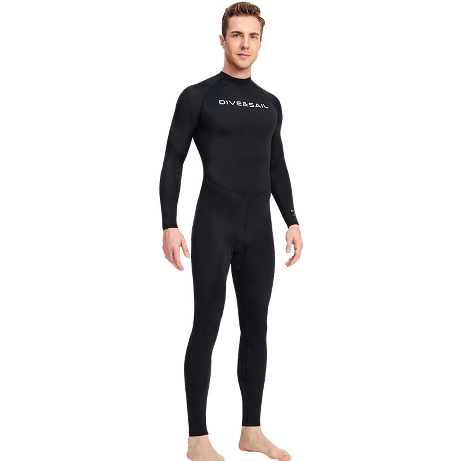 Super Stretch Diving Wetsuit UV Protection Scuba Snorkeling One Piece Black Zipper Body Swimsuit for Scuba Diving Surf