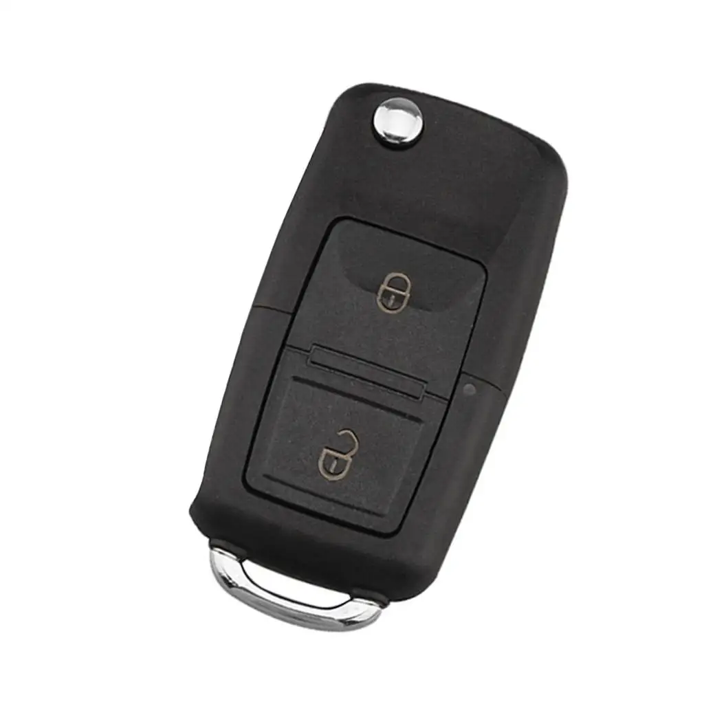 433Mhz 2 Button Car Remote Key Fob ID48 Chip Keyless Entry +Battery for VW