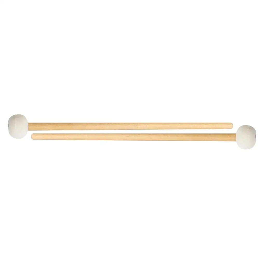 Timpani Mallets 15inch Wood Percussion Stake Sticks for Kids Child