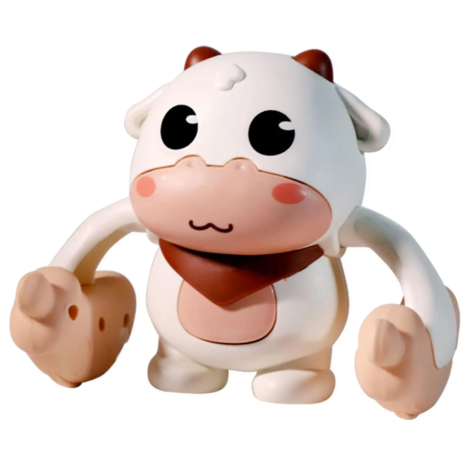 Roll over Cow Toy Educational Toys with Lights and Music Electric Tumbling rolling Baby Toy for Kids Boy 6-12 Months Infants