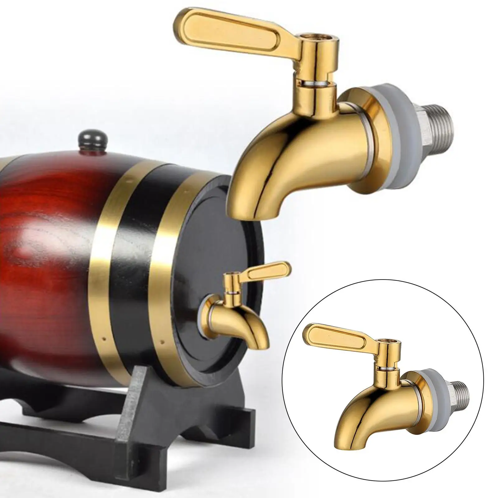 Stainless Steel Drink Faucet Wine Barrel Accessories for Drink 