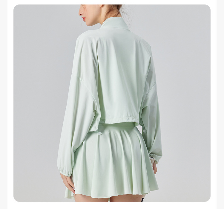 2025 UV-Schutz-Tennisjacke für Damen mit UPF 50+ – Cool – Gefühlsstoff, locker – passgenaues Design für Sport, Fitness und Joggen – Detail 14