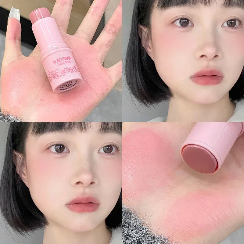 Best of 1pcs Pink Peach Blush Stick Waterproof Brightening Face Contouring Shadow Blusher Long-lasting Tint Cheek Korean Makeup Cosmetic Reviews & Tips