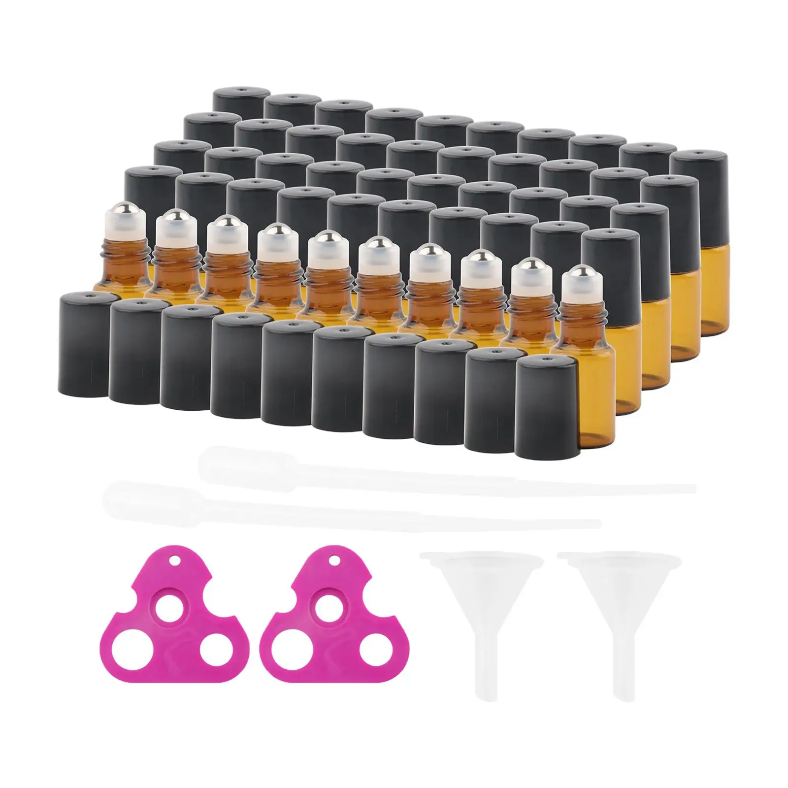 3ml Rollerball Bottle Leakproof Vial glass Empty Roller Bottles for Perfume Storage Essential Oil Body Oils Travel