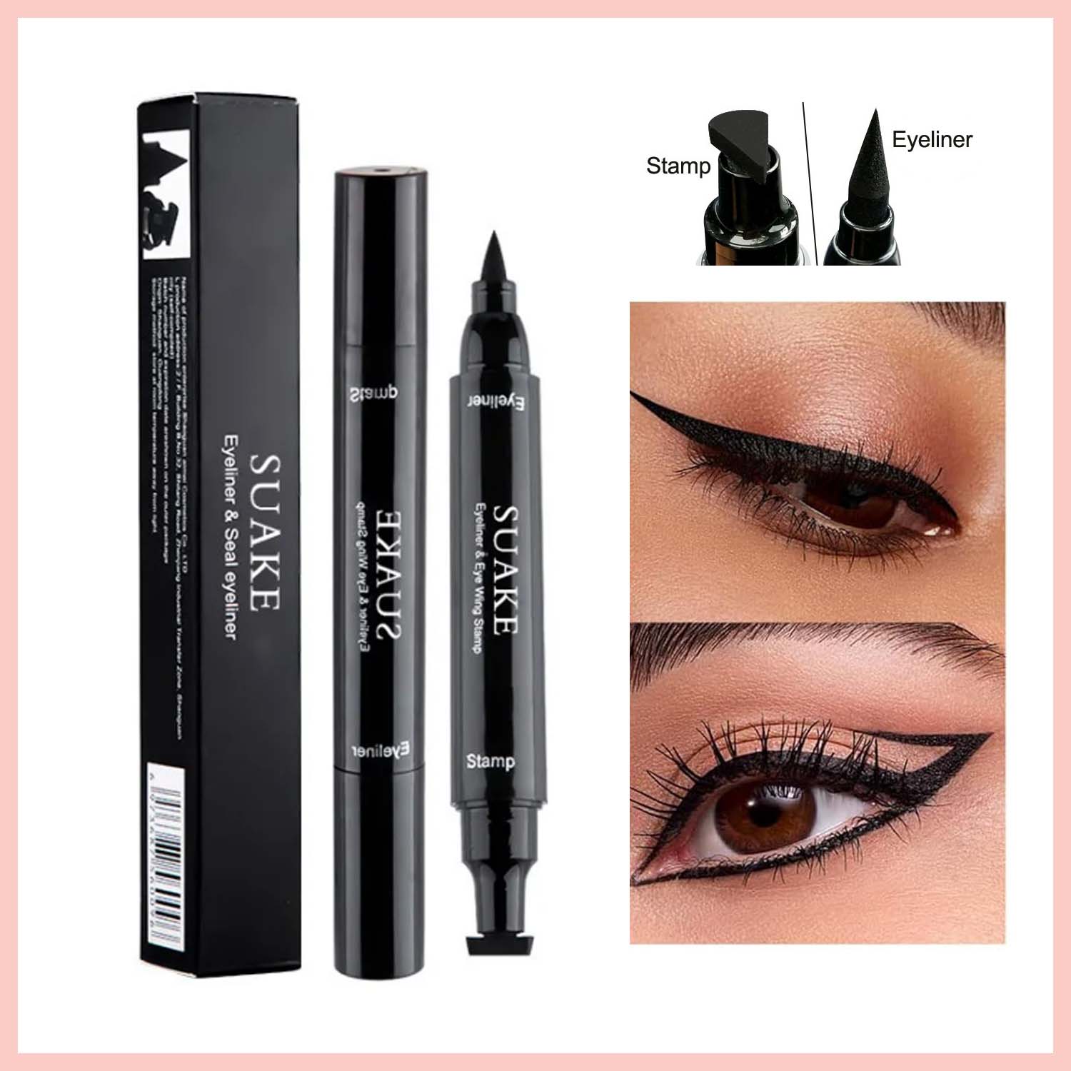 Best of 2 In1 Stamp Eyeliner Korean Make Up Waterproof Eye Liner Maquillajes Para Mujer Beauty For Women Cosmetics Makeup Products Reviews & Tips