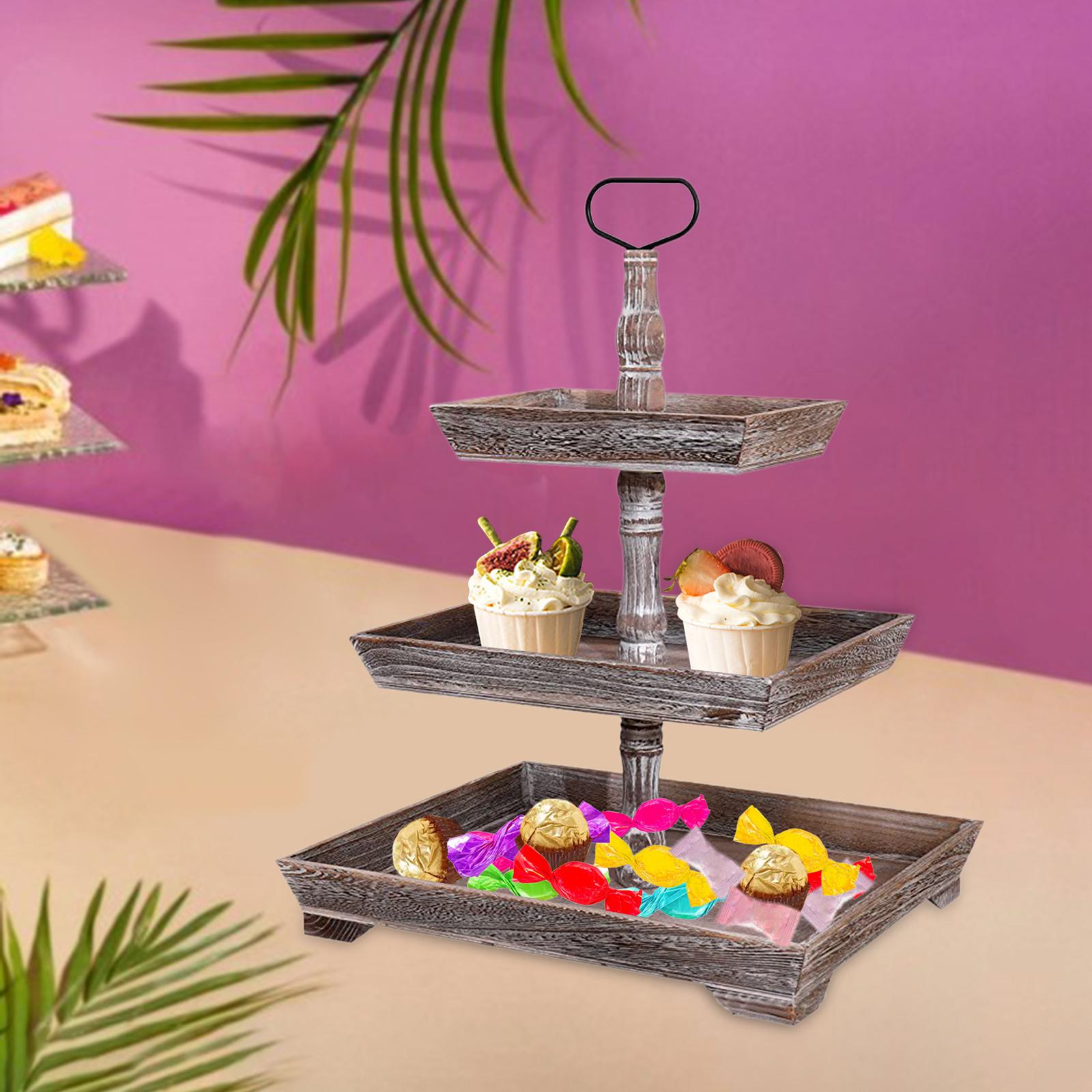 Choco cake tower tray 9